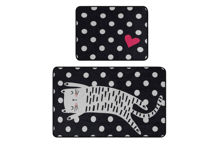 Mijölnir Juego de alfombras de baño Spotted Cat Multicolor Mijölnir Juego de alfombras de baño Spotted Cat Multicolor